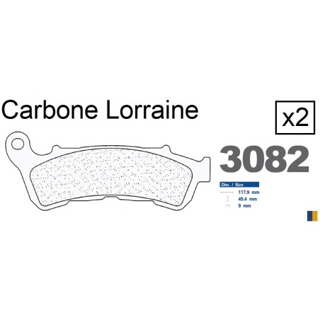 Carbone Lorraine front brake pads - Honda SH 125 i 2009-2013