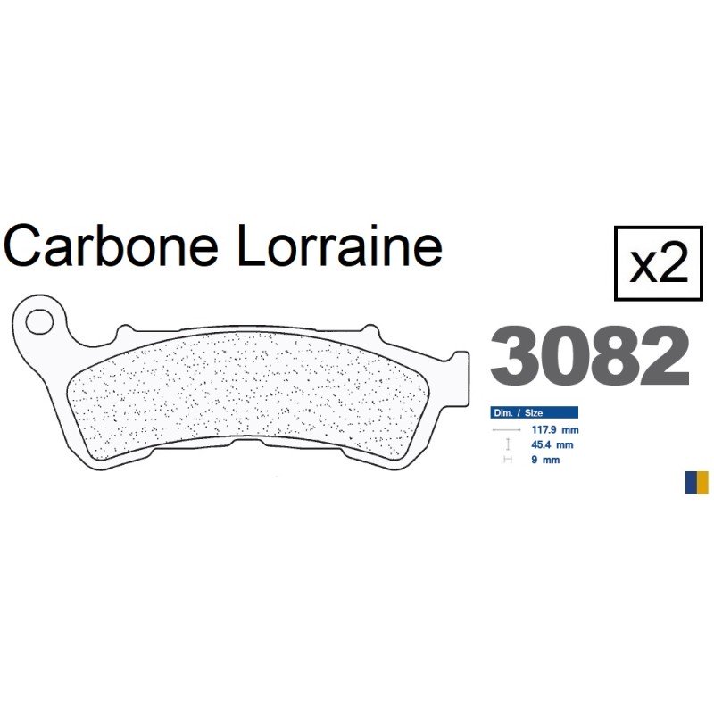 Carbone Lorraine remblokken vooraan - Honda NC 700 Integra 2012-2013