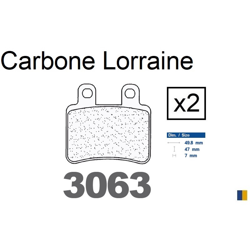 Carbone Lorraine Bremsbeläge hinten - Yamaha DT 50 R 2004-2008