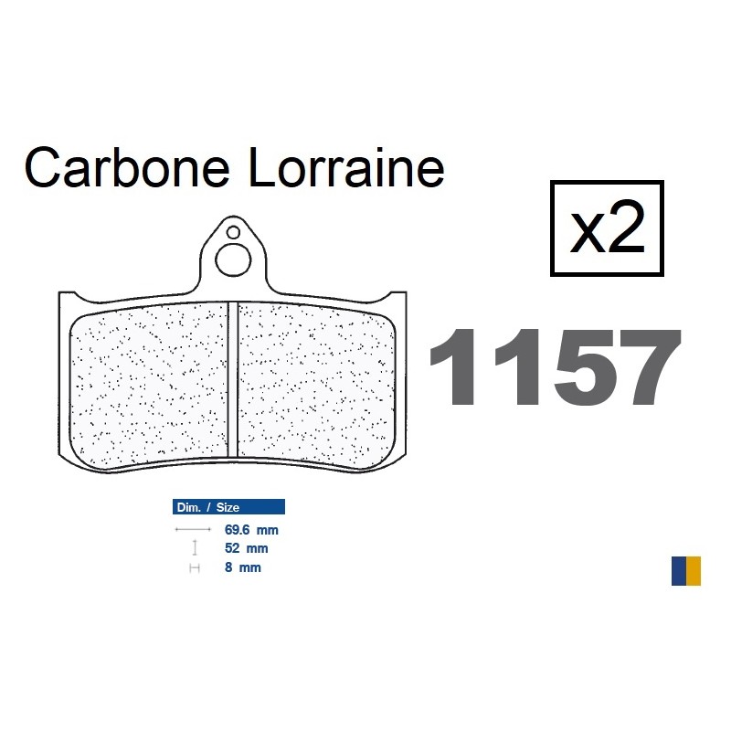 Pastillas de freno delanteras Carbone Lorraine para Honda RS 125 R 1995+