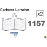 Pastillas de freno delanteras Carbone Lorraine para Honda RS 125 R 1995+