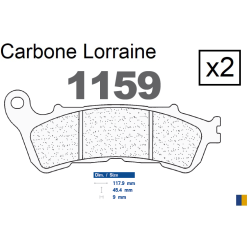 Pastiglie freno posteriore Carbone Lorraine per Honda GL 1800 Goldwing 12 YM 2012-2017