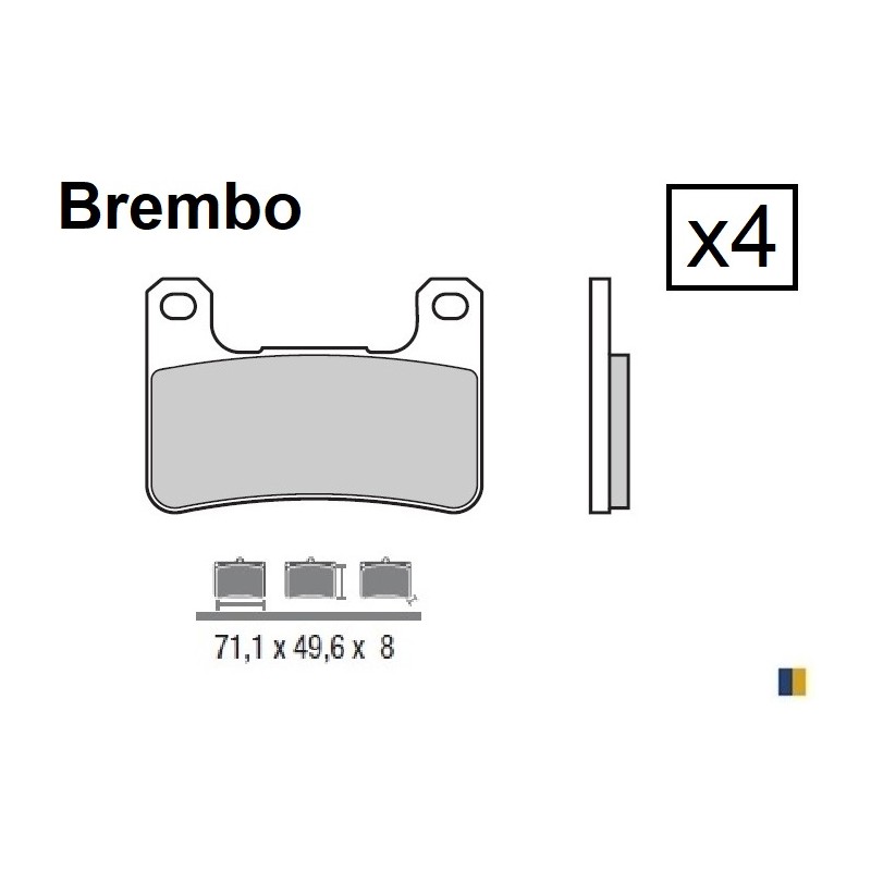 Brembo SA front brake pads - Kawasaki Z 1000 2010-2016