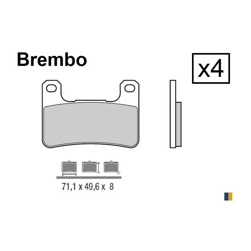 Brembo SA front brake pads - Suzuki M 1800 R2 Intruder 2008-2010