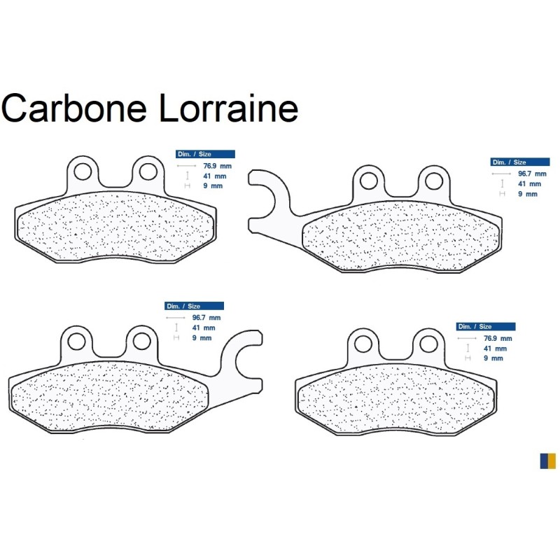 Carbone Lorraine front brake pads - Piaggio 400 X-Evo 2008-2011