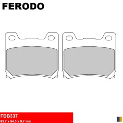 Pastillas de freno semimetálicas Ferodo tipo FDB337EF