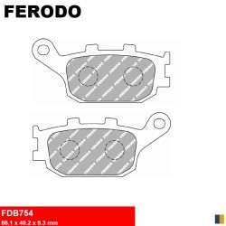 Plaquettes de frein Ferodo semi-métal type FDB754EF