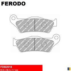 Ferodo halvmetall bromsbelägg typ FDB2018EF