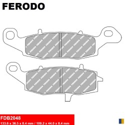 Plaquettes de frein Ferodo semi-métal type FDB2048EF