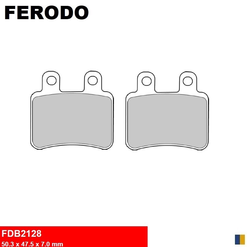 Półmetalowe klocki hamulcowe Ferodo typu FDB2128EF