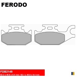 Plaquettes de frein Ferodo semi-métal type FDB2148EF