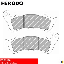 Plaquettes de frein Ferodo semi-métal type FDB2196EF
