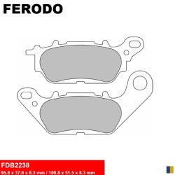 Ferodo Halbmetall-Bremsbeläge Typ FDB2238EF