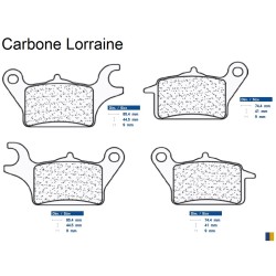 Carbone Lorraine Bremsbeläge vorne - MBK 125 Tryptik 2014-2017