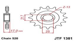 Kit catena 520 - Honda CB 500 F /ABS 2013-2021