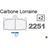 Carbone Lorraine remblokken vooraan - Kawasaki 500 GPZ 1993-1995