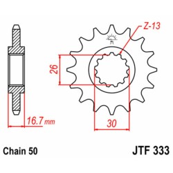 Chain kit 530 - Honda CB 900 F Hornet 2002-2007