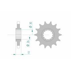 Zestaw łańcucha 530 - Honda CBF 1000 F /ABS 2010-2016