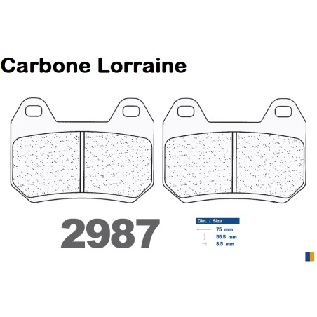 Carbone Lorraine Bremsbeläge hinten Art 2987 RX3