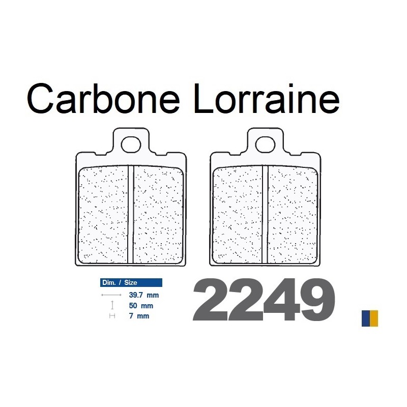 Pastillas de freno traseras Carbone Lorraine - 2249 RX3