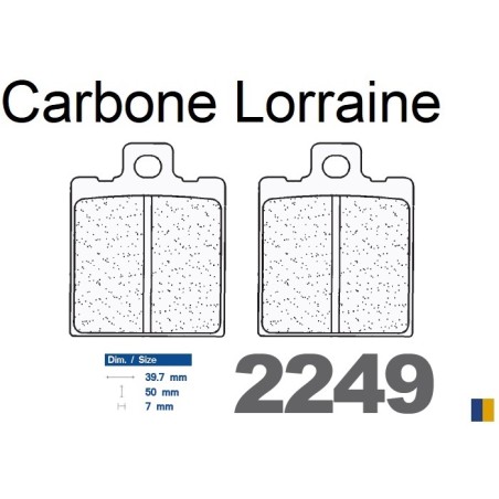 Pastiglie freno anteriore Carbone Lorraine tipo 2249 RX3