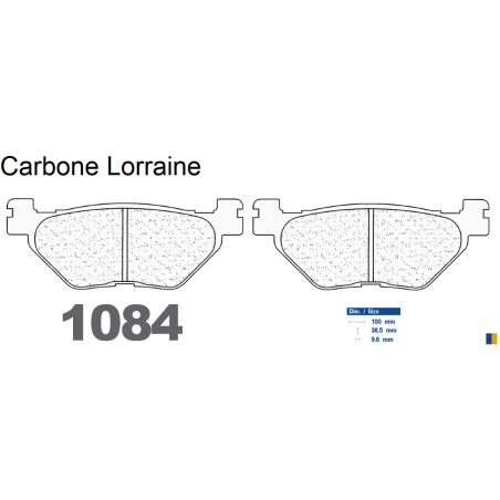 Plaquettes Carbone Lorraine de frein arrière - Yamaha TDM 900 ABS 2005-2014