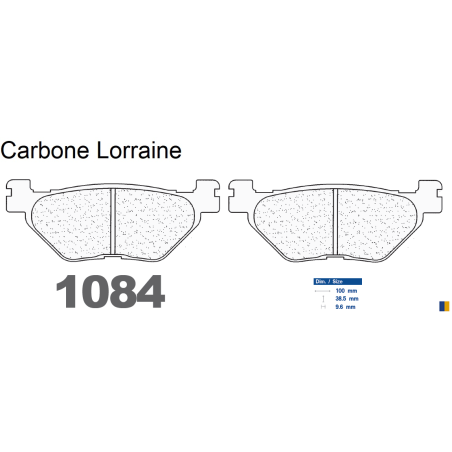Carbone Lorraine rear brake pads - Yamaha XVS 950 A Midnight Star 2009-2013