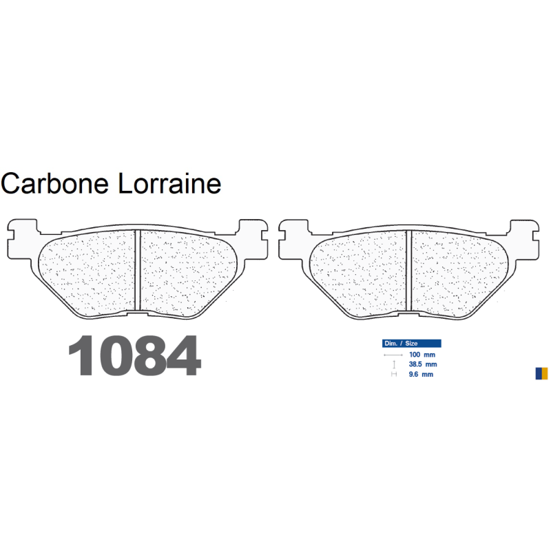 Carbone Lorraine rear brake pads - Yamaha 1300 FJR /A /ABS 2001-2019