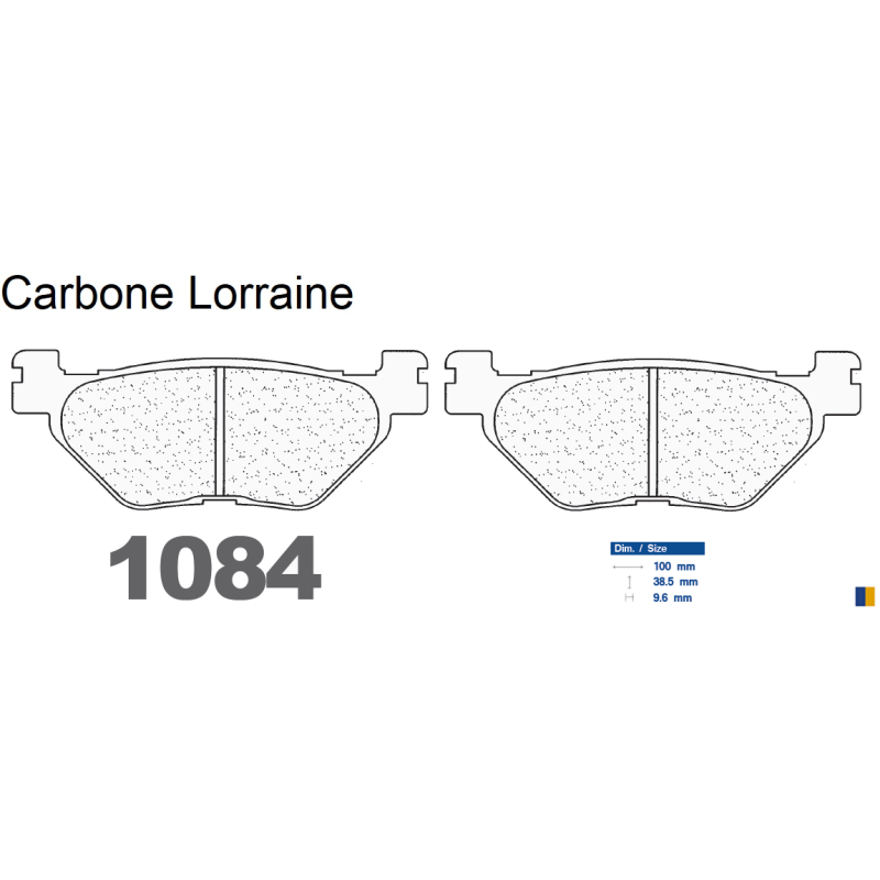 Carbone Lorraine rear brake pads - Yamaha XVS 1300 A Midnight Star 2007-2013