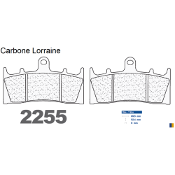 Carbone Lorraine front brake pads type 2255 XBK5