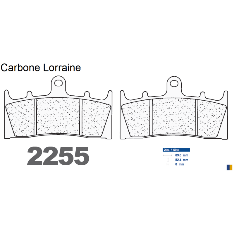 Carbone Lorraine remblokken vooraan - 2255 XBK5