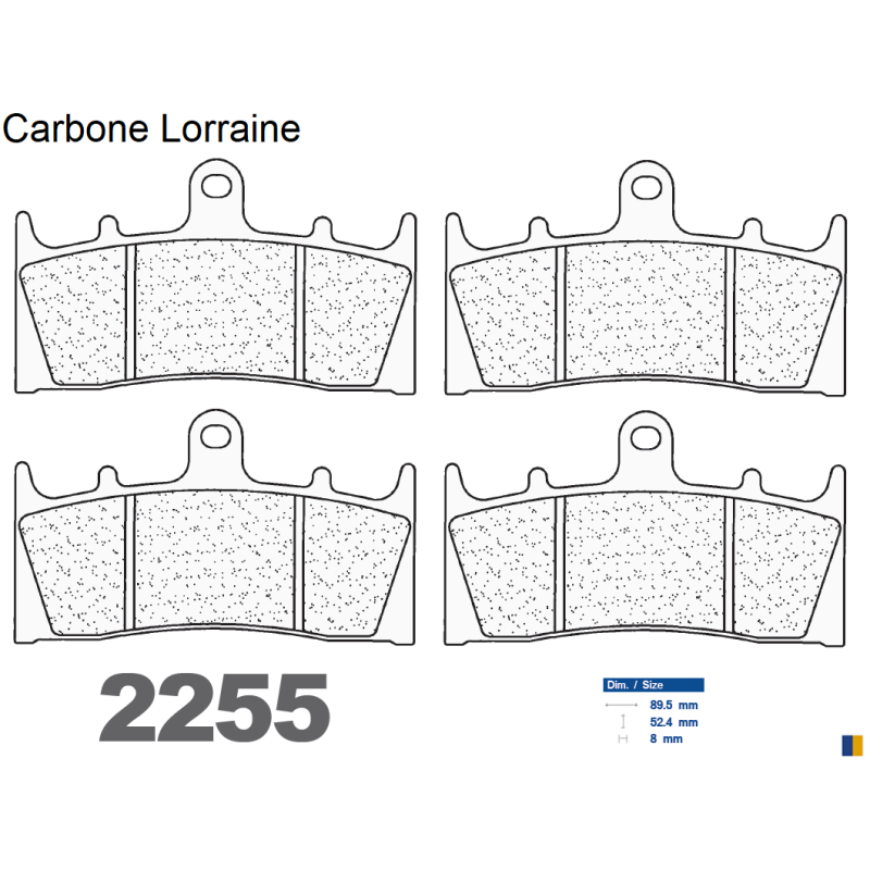 Carbone Lorraine remblokken vooraan - Suzuki 750 GSXR 1994-1999