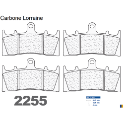 Przednie klocki hamulcowe Carbone Lorraine - Suzuki TL 1000 R 1998-2002