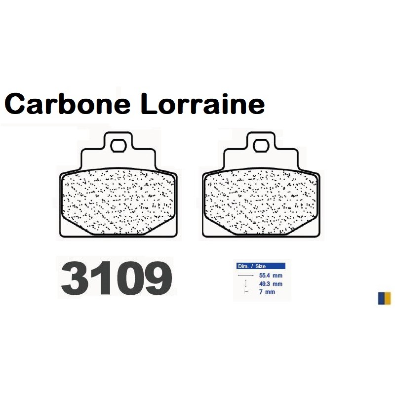 Pastillas de freno Carbone Lorraine - 3109 MSC