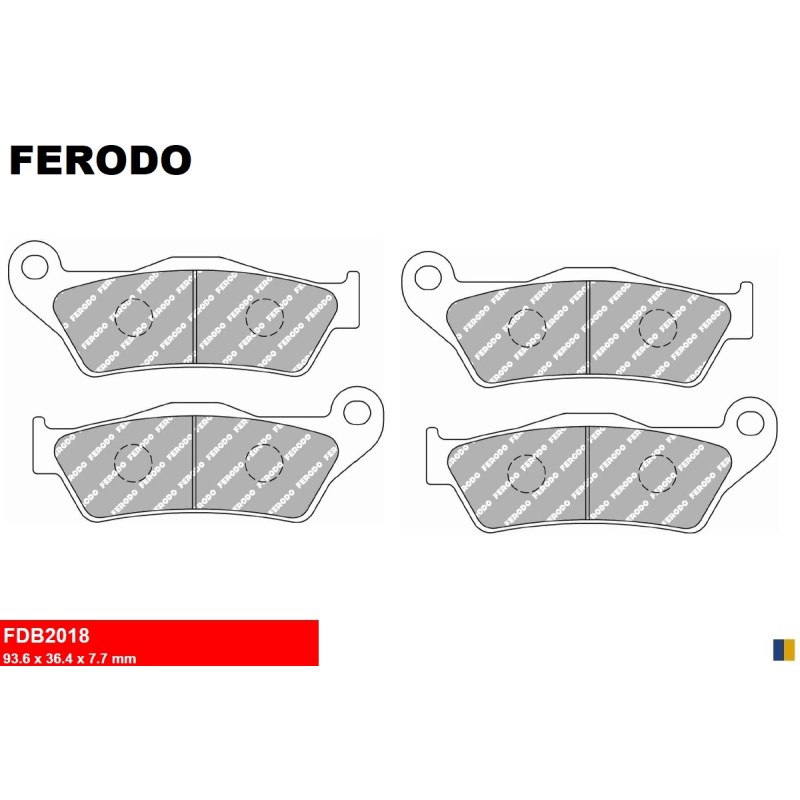 Plaquettes Ferodo de frein avant - Triumph Tiger 800 XRX /Low 2018-2020 Plaquettes Ferodo de frein avant - Triumph Tiger 800 XRX /Low 2018-2020