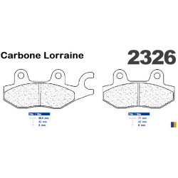 Pastiglie freno posteriore Carbone Lorraine per Daelim 125 Roadwin 2004-2014