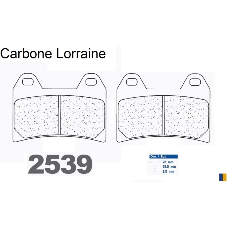 Carbone Lorraine Bremsbeläge vorne - 2539 A3+