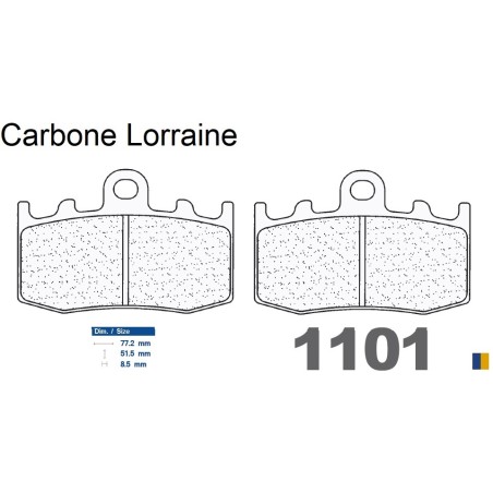 Plaquettes de frein Carbone Lorraine type 1101 XBK5