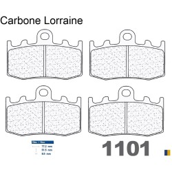 Przednie klocki hamulcowe Carbone Lorraine - BMW K 1200 GT ABS 2002-2008