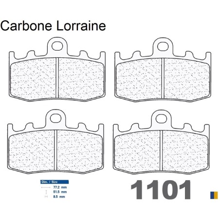 Plaquettes Carbone Lorraine de frein avant - BMW R 1200 RT 2005-2013