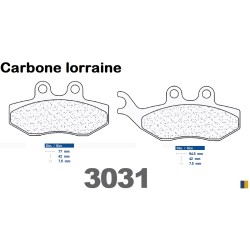 Pastiglie freno posteriore Carbone Lorraine per Piaggio 200 Beverly (Grimeca) 2002-2006