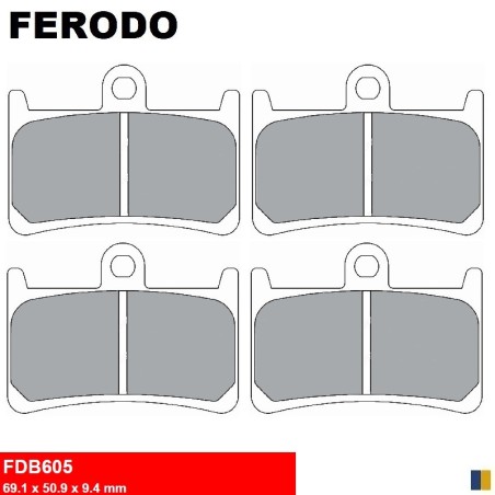 Pastiglie freno anteriore Ferodo per Yamaha XP 530 T-Max /ABS /DX ABS / SX ABS 2012-2019