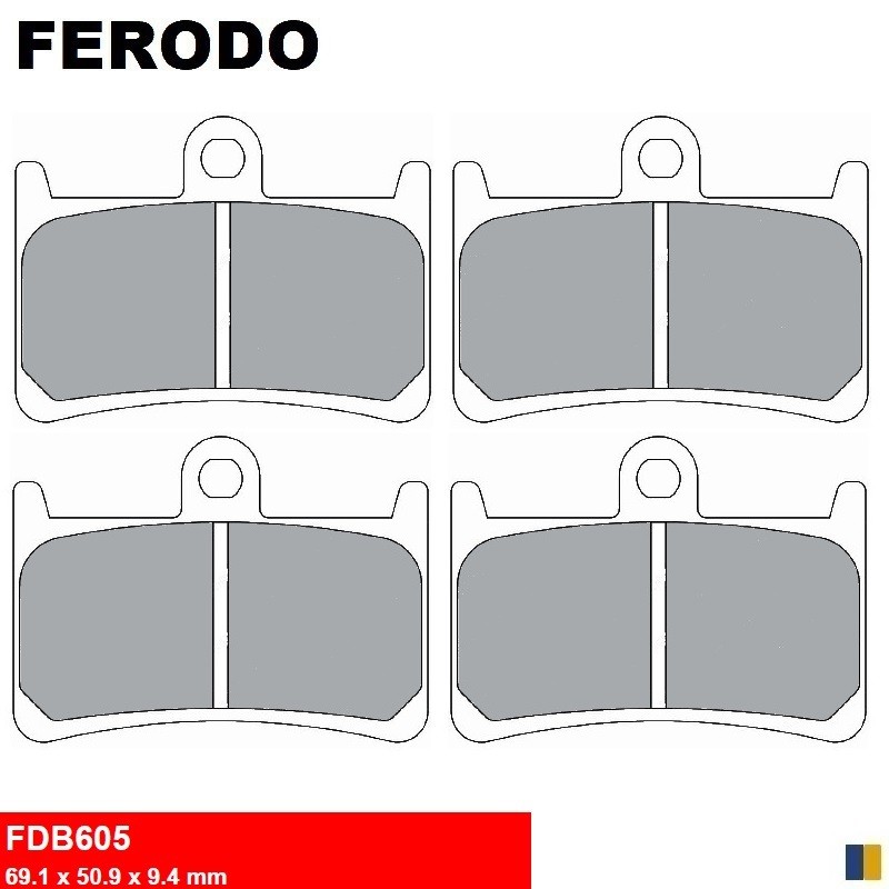 Ferodo remblokken voor - Yamaha MT-07 700 /Moto Cage ABS 2014-2017