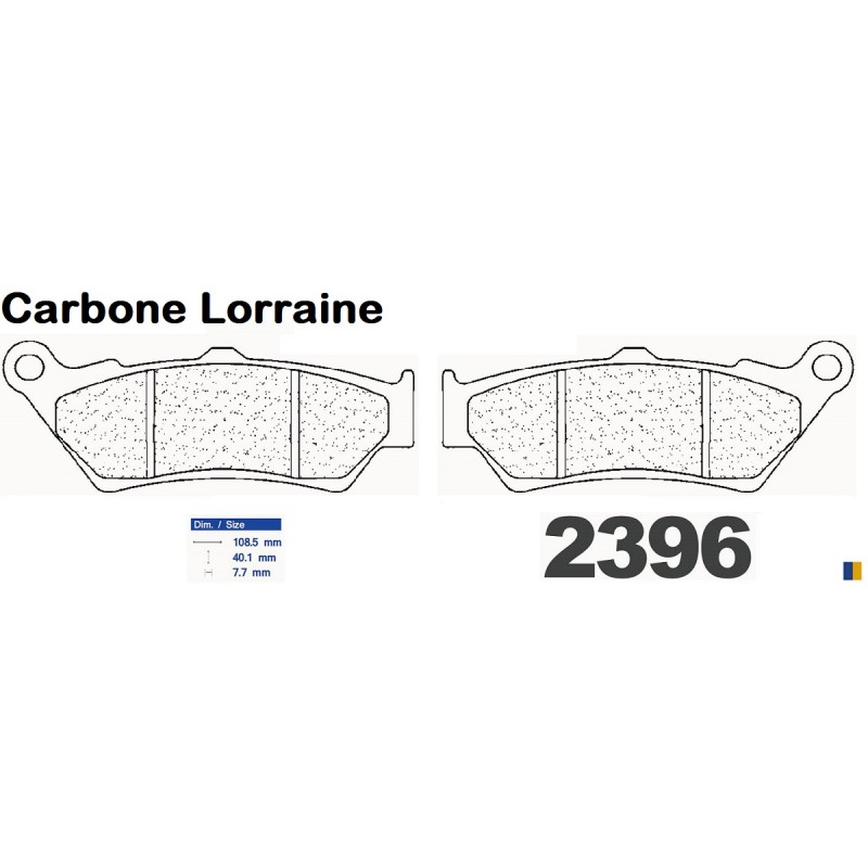 Carbone Lorraine bromsbelägg fram - 2396 XBK5