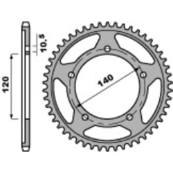 Kit chaîne 525 - Suzuki 650 V-Strom /ABS 2012-2024