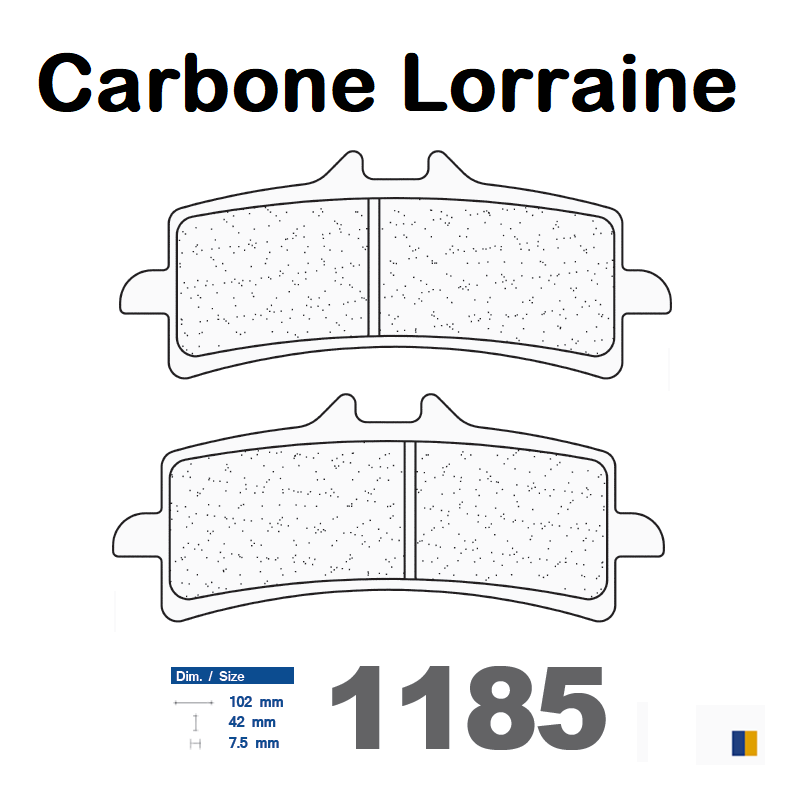 Carbone Lorraine bromsbelägg fram - 1185 XBK5