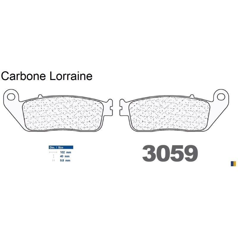 Carbone Lorraine brake pads type 3059 MSC