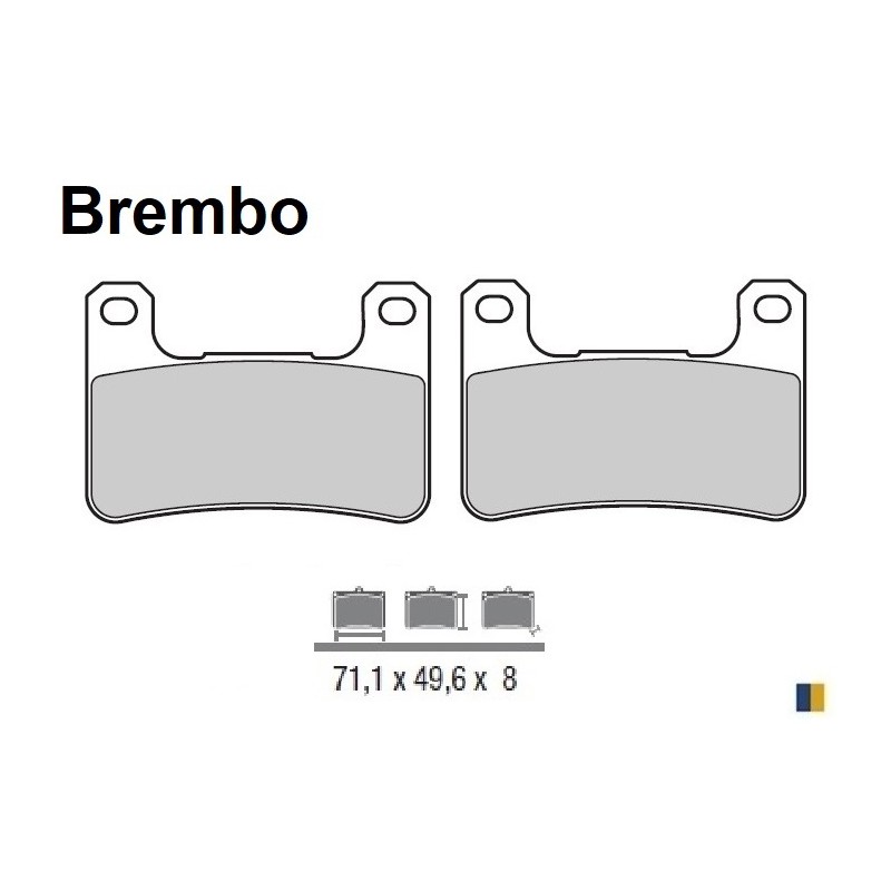 Plaquettes de frein avant Brembo type 07SU27SA