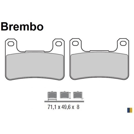 Pastiglie freno anteriore Brembo SA tipo 07SU27SA