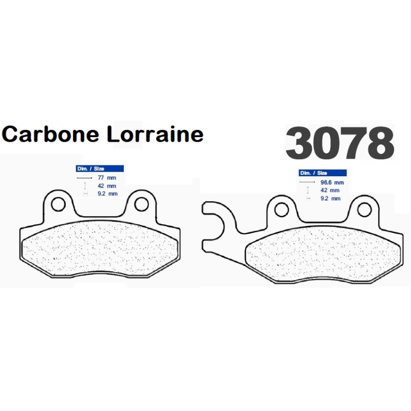 Carbone Lorraine remblokken soort 3078 MSC